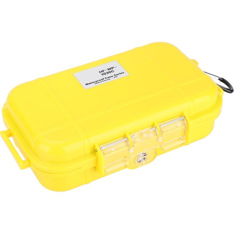Coffre de Rangement Jaune Étanche et Résistant aux Chocs pour Matériel de Survie et Camping (1/5)