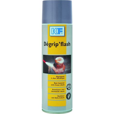 Dégrippant thermique 6037 – Pénètre rouille et saleté – Aérosol valve 360° – Pour écrous et boulons bloqués – KF