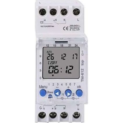 Timer a doppio canale AHC822, 220 V, 7 giorni, 24 ore, programmabile, interruttore digitale LCD elettronico, orologio digitale