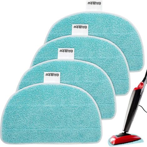 Leifheit Cleantenso 4 Pcs 32 x 19.5 cm Steam Mop Pads Leifheit Cleantenso Power 2.0 Microfibre Replacement Cloth for Tiles, Parquet and Hard Floors (1/5)