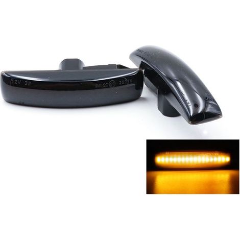 Kit Freccia Laterale a Led Side Marker Lente Nero Fume Luce Arancione Per Land Rover Discovery 3 4 Freelander 2 Range Rover Sport (1/2)