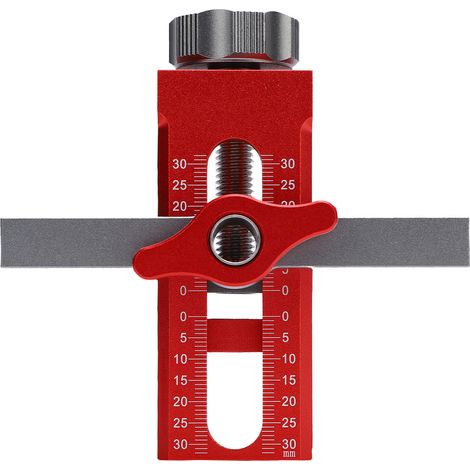 Plantilla de montaje ajustable de aleación de aluminio para puertas de armario, ideal para proyectos de bricolaje y para la mayoría de puertas de armario. (1/5)