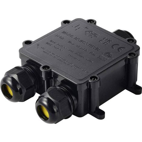 Presa di derivazione TRU COMPONENTS IP68 a tenuta d'acqua, 3 ingressi, 0,5-4,0 mm² TC-14745288 Nero TRU COMPONENTS Cont (1/5)