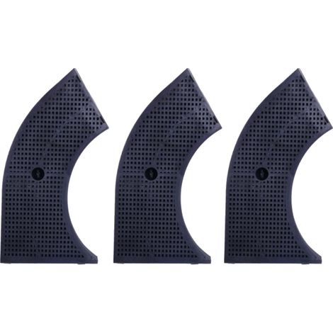 Trade-Shop Aktivkohlefilter 265 x 150 x 30mm inkl. Verschluss-Stift für AEG, Electrolux, Ariston, Bauknecht, Cobero, Faure, IKEA Dunstabzugshauben - 3 Stück (1/2)