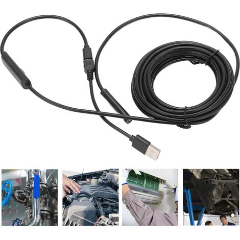 Endoscope à fil flexible AN97-8 8 mm (version Android) - Endoscope d'inspection de pipelines (1 m) (1/5)