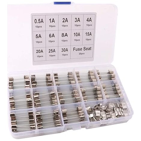 Tube 30mm Car Fuse Quick Set Fuse Holders AMP:0.5/1/2/3/4/5/6/8/10/15/20/25/30A (1/5)