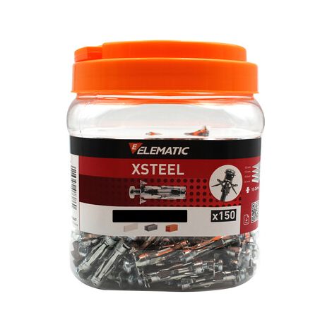 ELEMATIC BARATTOLO 150 TASSELLI XSTEEL M5 CARTONGESSO