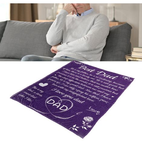 Instagram-Decke mit umlaufendem Alphabet-Schriftzug – perfekt für Vatertag, ein Nickerchen auf dem Sofa, Halloween oder Weihnachten (130 x 150 cm). Ein ideales Geschenk für ein Nickerchen oder Hallowe (1/5)