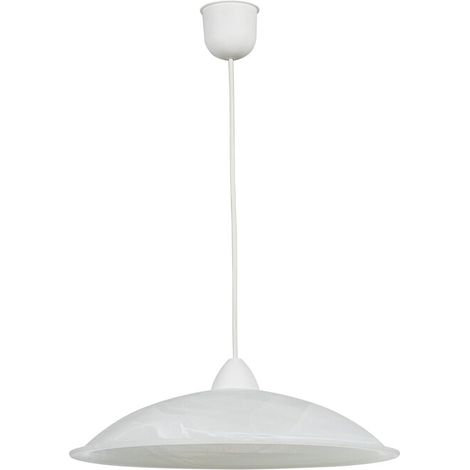 LAMPADA SOSP DUNA 40 1XE27 ALABASTRO BIANCO