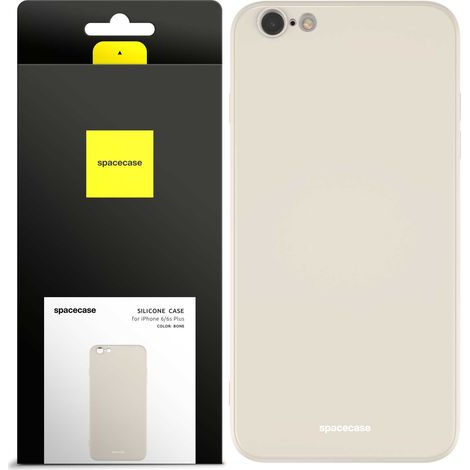 Funda de silicona Spacecase para iPhone 6/6s Plus color hueso (1/5)