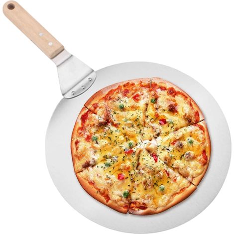 pizza lvateur de cuisine coulissant avec manche en bois (1/5)