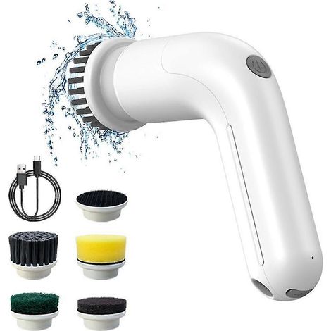 Electric Rotating Floor Scrubber, Shower Floor Scrubber (1/5)