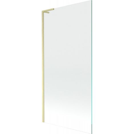 Mampara de ba帽era Mexen Next L de 1 hoja 90 x 150 cm, transparente, dorado cepillado - 895-090-000-03-00-55 (1/5)