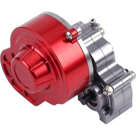 Boîte de Vitesses AX10 SCX10, Boîte de Vitesses Centrale Accessoire de Mise à Niveau avec Support Moteur pour Voiture sur Chenilles RC à L'échelle AX10 SCX10 (1/5)