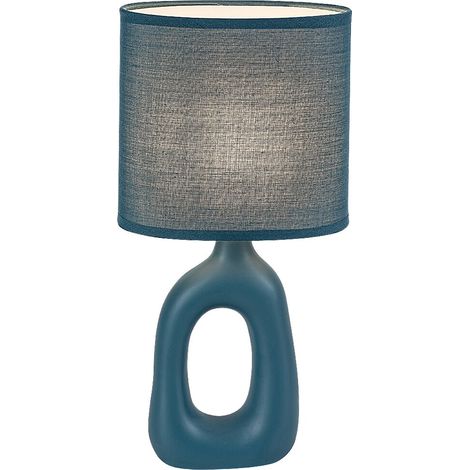 Lampe de table décorative Rabalux Sylira bleue en céramique, E14, 40W (1/5)