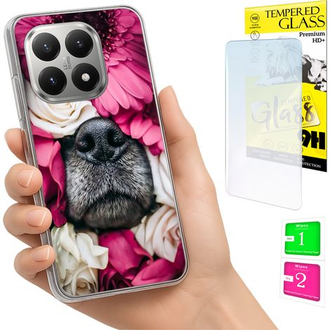 Funda para Xiaomi 15T con foto, cubierta trasera con gráficos de perro + cristal 9H (1/5)
