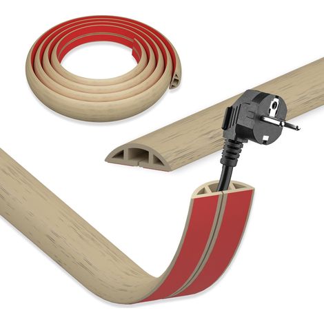 Goulotte Passe Cable Mural, 10mx3cm Flexible Cache Cable Bureau (1/5)
