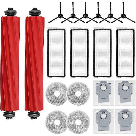Filtre pour aspirateur brosse pour aspirateur Filtre de brosse pour aspirateur filtre de 20PCS Roborock Qrevo Pro MaxV Qrevo S Aspirateur pièce détachée Aspirateur Brosse Filtre Sac à poussière Serpil (1/5)