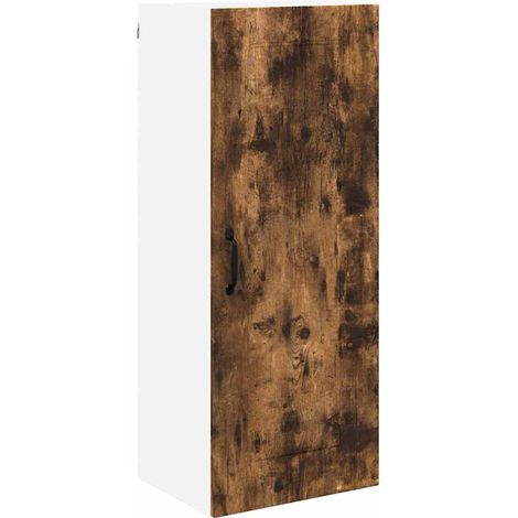Meuble mural de cuisine，Armoire de cuisine avec porte Chêne fumé 40 x 31 x 100 cm CFW61399 (1/5)