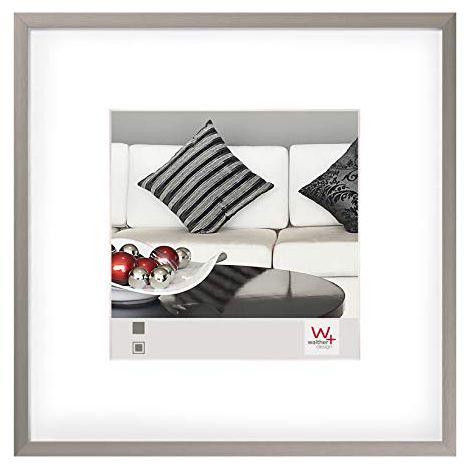 walther design cornice in acciaio 30 x 30 cm alluminio con passe-partout, sedia struttura in alluminio AJ330D (1/4)