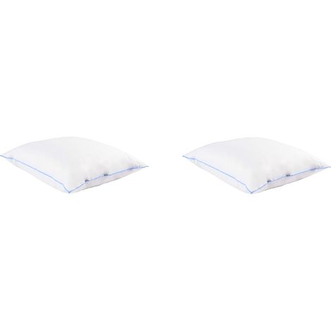 Lot de 2 oreillers moelleux duvet de canard anti-allergènes Someo 65x65 (1/5)