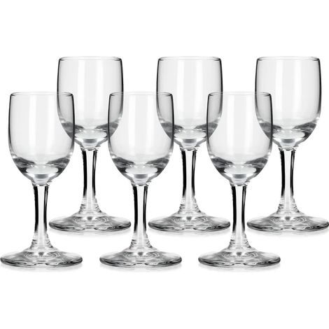 6 verres à liqueur, verres à vodka, verre à liqueur, 35 ml (1/2)
