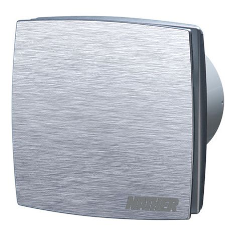 Aérateur VMP hélicoide axial Ø 125mm aluminium minuterie et hygrostat réglables 230V clapet anti-retour Design 125 ALU KTH (1/4)