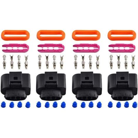 Lot de 4 connecteurs de bobine d'allumage pour A4 08-16 A6 11-16 A8 10-13 Golf 12-16 11-16 Tourna Transporter 2016 Passta Polo 13-16 (1/5)