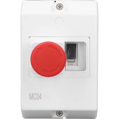 Disjoncteur de Protection moteur IP55, interrupteur de Type bouton étanche avec arrêt d'urgence 6-10A 230/240V 400/415V 500V 690V (1/5)