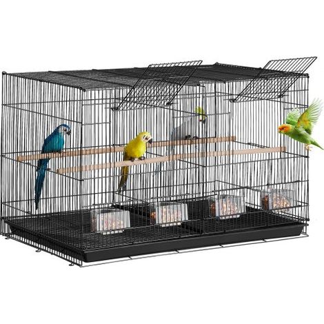 Cage Oiseau 760 x 465 x 465 mm Petite Cage Oiseaux Métal avec (1/5)