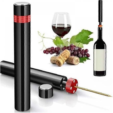 Tire-bouchon à air comprimé, ouvre-bouteille à vide à pression d'air, aiguille en acier inoxydable, ouvre-bouteille de vin et de bière, accessoires de bar-AquaForge (1/5)