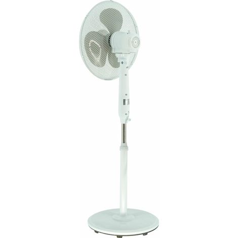 Volteno wentylator podłogowy biały+ pilot 40cm podstawa koło