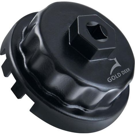 Clé à filtre à huile 64mm 14 cannelure robuste 0il Filtre Cap Clé Outil de retrait Outil de filtre à huile pour Camry, 4 RunnerTundra, Highlander, Sienna (1/5)