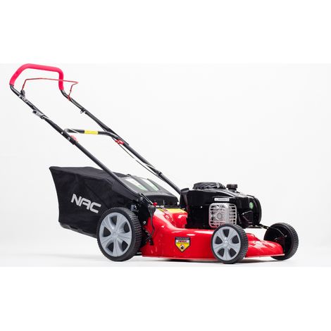 NAC Cortacésped a Gasolina Sin Tracción LP46-500E-H BS500E, motor Briggs & Stratton 140cc, arranque fácil, ancho de corte 46 cm, ideal para jardines medianos.