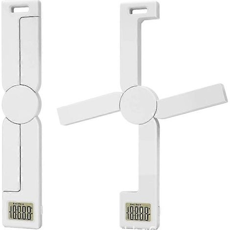 Balance de cuisine numérique pliable, haute précision 5 kg/1 g, écran LCD avec fonction tare, plastique noir, accessoire de cuisine portable pour la cuisson et le barbecue - blanc (1/4)