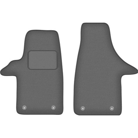 Tappetini per auto in velluto color grafite per: furgone Volkswagen Transporter T5 (2003-2015) (1/5)
