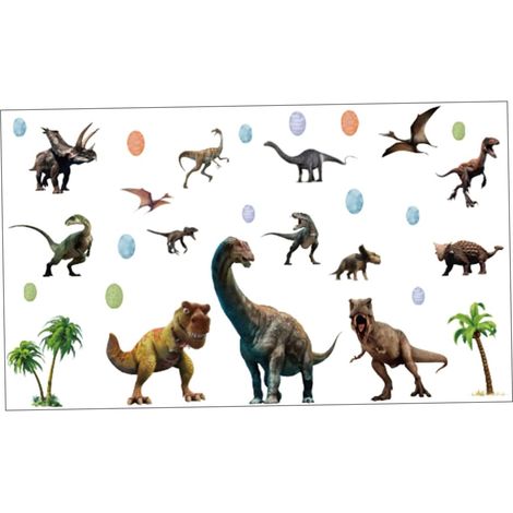 Pvc Autocollant Mural Dinosaure Lumineux Amovible, 1 Set (1/5)