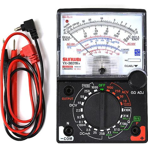 TrAdE Shop Traesio - Misuratore Analogico Portatile Voltmetro Amperometro Ohmmetro Yx-360trn - (1/5)