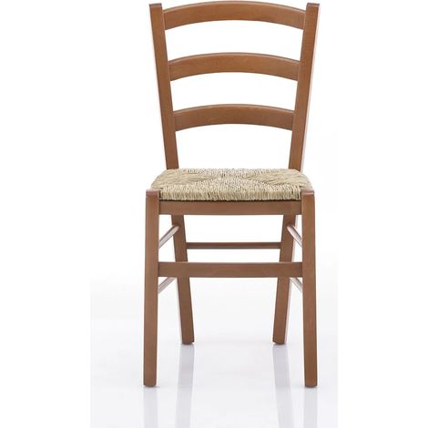 Sedia Venezia con seduta in paglia - Ciliegio 41x45x88 seduta 46 (1/3)