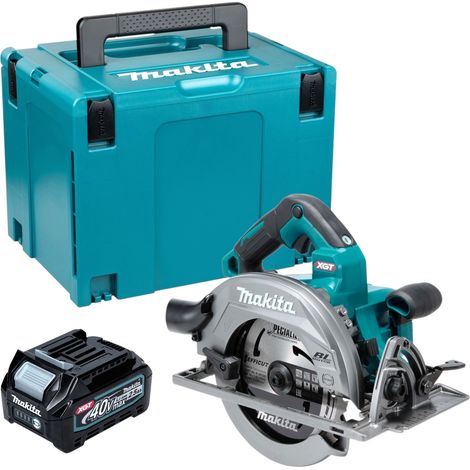 Sega circolare portatile a batteria Makita HS 003 GD101 40 V max. 190 mm Brushless + 1 batteria da 2,5 Ah + Makpac - senza caricabatterie (1/5)