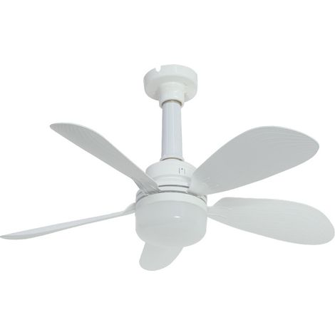 Ventilateur lustre ultra-silencieux 18" – Avec lumière et télécommande – Douille E27 – 3 vitesses, dimmable – Idéal pour chambre et salon (1/5)