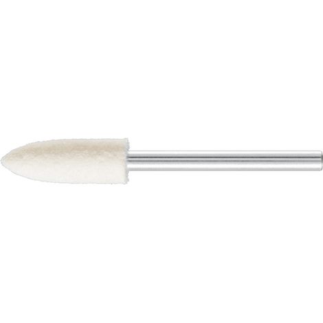 PFERD TOOLS harte Filzpolierstifte Spitzkegelform Ø 6x18 mm Schaft-Ø 3 mm 10 Stk (1/4)