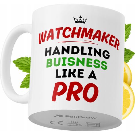 Lustige Kaffeetasse mit witzigem Textdesign für Uhrmacher – ideal für Geburtstage, Namenstage und Feiertage. Hochwertige Tasse für besondere Anlässe, ob zu Hause, im Büro oder bei der Arbeit. Farbe: W