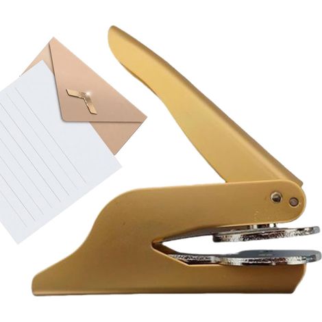 Graveur personnel pour livres - Tampon pour gravure sur papier Machine de gravure manuelle pour papier invitations de mariage enveloppes (1/5)