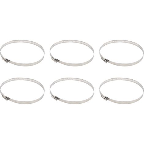 Collier de serrage à vis américain 10 pièces, brides robustes pour tuyaux, kit de pinces de fixation GS01205 (1/5)