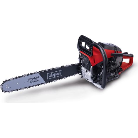 [JAMAIS UTILISÉ]  Scheppach Tronçonneuse thermique PCS46 - moteur 2 temps - 46 cm³ - longueur guide chaine 45 cm - coupe max Ø 43 cm - système anti vibrations (1/5)