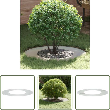 Wurzelschutz - geeignet für flachen Baumring Silber Ø40 / 70 cm Verzinkter Stahl (1/5)