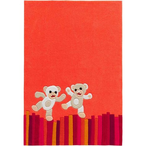 Tapis tissé à la main joy 4117 multicolore teddy - 110 x 160 cm (1/5)