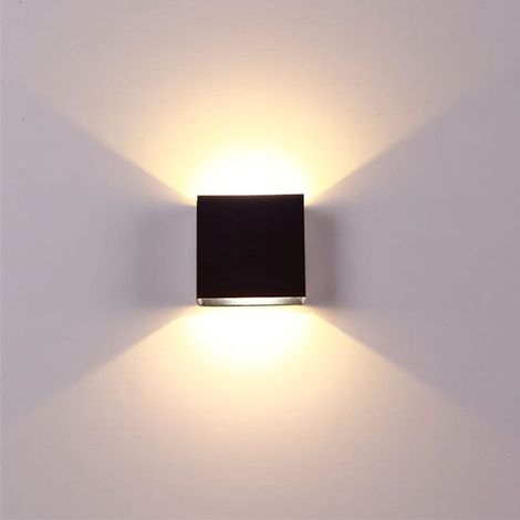 Applique murale LED 7W noire en aluminium, luminaire moderne multifonction pour chambre, séjour, couloir, éclairage chaleureux, design innovant (1/3)