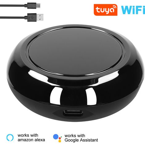 Tuya All-in-One WLAN-IR-Universalfernbedienung, kompatibel mit Google Assistant Sprachsteuerung